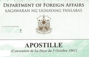 DFA APOSTILLE