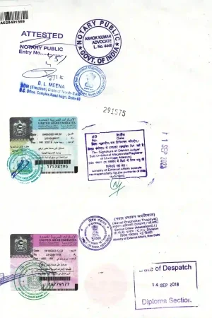 Indian Certificate Attestation
